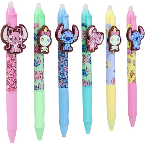 canenco Disney Stitch Stitch Erasable Gelpen With Clip 6-Ass ST253247 8719668037502