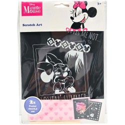 canenco Disney Minnie Mouse Minnie Scratch Art Poster 26X19,5Cm 2X MM24346 8719668021730