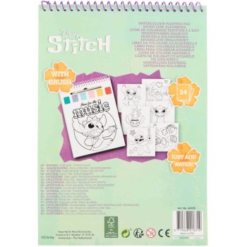 canenco Disney Stitch Stitch Watercolour Painting Pad ST24355V 8719668030862