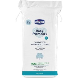 Chicco μαντηλάκια baby moments από μαλακό βαμβάκι 60τμχ L60-10609-00 8058664138722
