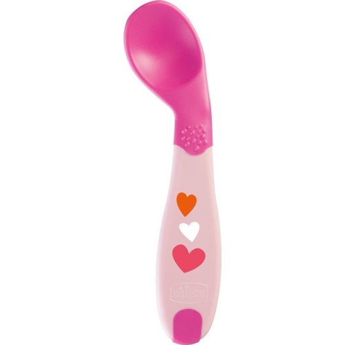 Chicco βρεφικό κουτάλι σιλικόνης soft κόκκινο για 8+ μηνών F01-16100-10 8058664111084