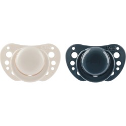 Chicco Air Physioforma Beige Pacifiers - Gray for 6-16 Months 2pcs C20-75087-92 8058664176755