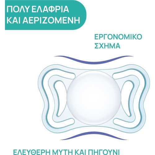 Chicco Pacifiers Light Physioforma Blue for 6-16 Months C20-71038-21 8058664156405