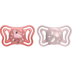 Chicco Pacifiers Light Physioforma Pink for 6-16 Months 2pcs C20-71038-11 8058664156399