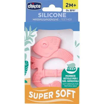 Chicco Baby Chewy Pink Silicone Teeth Link for 2+ Months C05-28110-10 8058664143412