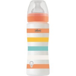Chicco Plastic Well Being Plastic Bottom of Yellow 330ml for 4+ Months A60-28637-31 8058664166268