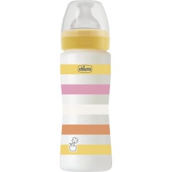 Chicco πλαστικό μπιμπερό well being κατά των κολικών ροζ 330ml για 4+ μηνών A60-28637-11 8058664166244