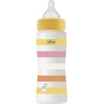Chicco Well Being Plastic Bottle of Pink 330ml for 4+ Months A60-28637-11 8058664166244