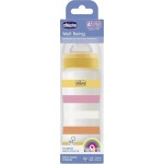 Chicco πλαστικό μπιμπερό well being κατά των κολικών ροζ 330ml για 4+ μηνών A60-28637-11 8058664166244