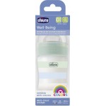 Chicco Well Being Plastic Bottle Against Colic Blue 150ml for 0+ Months A60-28611-21 8058664166206