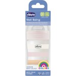 Chicco πλαστικό μπιμπερό well being κατά των κολικών ροζ 150ml για 0+ μηνών A60-28611-11 8058664166190