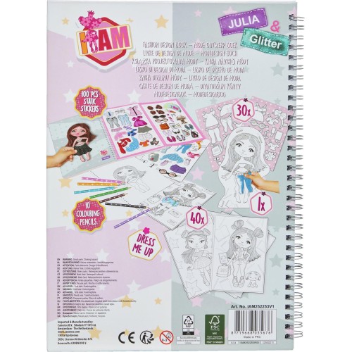 canenco I Am Activity Book Model Julia And Glitter IAM252253V1 / IAM252253I 8719668035676
