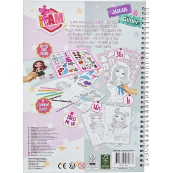 canenco I Am Activity Book Model Julia And Glitter IAM252253V1 / IAM252253I 8719668035676