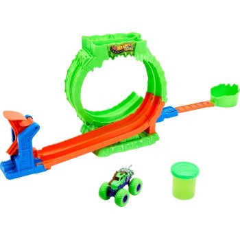 Mattel hot wheels monster trucks πίστα συγκρουσης me slime JMK91 194735379439