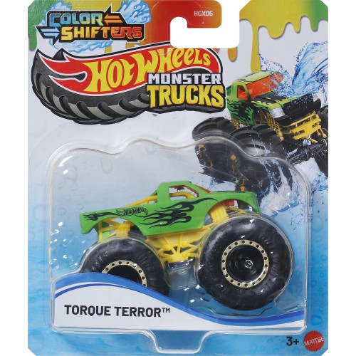 Mattel Hot Wheels Monster Trucks 1:64 Color Shifters, 1 Toy Truck Changes Colors in Water (styles May Vary) HGX06 / JDV90 194735