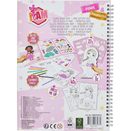 canenco I Am Activity Book Model Pink And Princess IAM252253V1 / IAM252253H 8719668035669