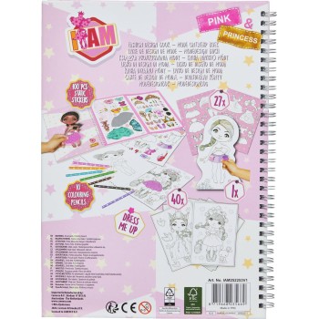canenco I Am Activity Book Model Pink And Princess IAM252253V1 / IAM252253H 8719668035669