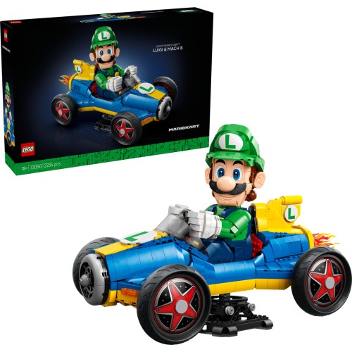 LEGO Super Mario mario kart – luigi and mach 8 72050 5702018067529