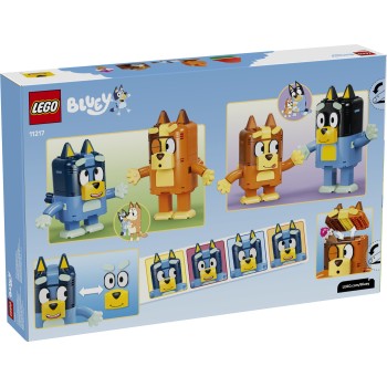 LEGO® Bluey Η Οικογένεια της Μπλούι από Τουβλάκια, Σετ φιγούρων 11217 11217 5702018069493