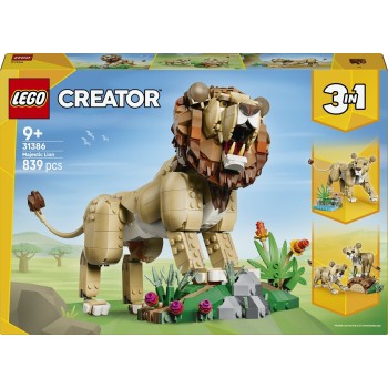 LEGO® Creator 3 σε 1 Άγρια Ζώα: Μεγαλοπρεπές Λιοντάρι, Παιχνίδι 31386 31386 5702018054802