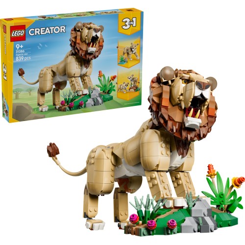 LEGO® Creator 3 σε 1 Άγρια Ζώα: Μεγαλοπρεπές Λιοντάρι, Παιχνίδι 31386 31386 5702018054802