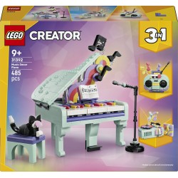 LEGO® Creator 3 σε 1 Μουσικό Διακοσμητικό – Πιάνο με Γάτα 31392 31392 5702018054857