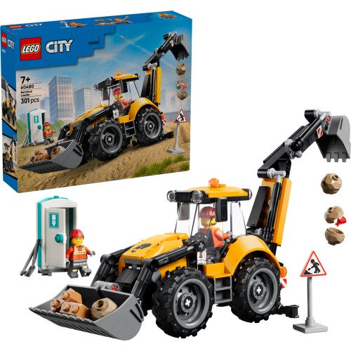 LEGO City Yellow Backhoe Loader 60480 5702018056806