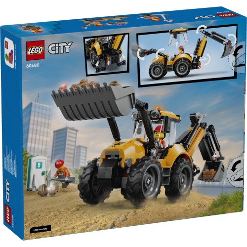 LEGO City Yellow Backhoe Loader 60480 5702018056806