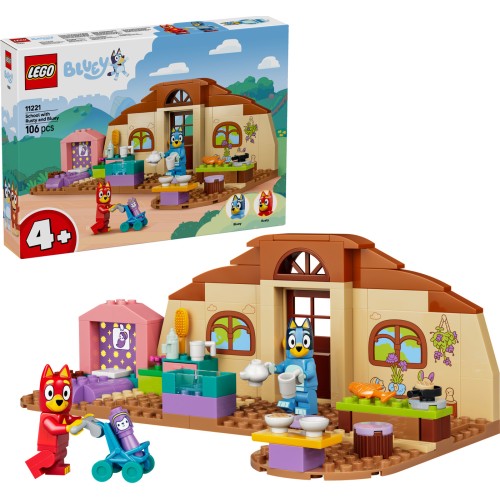 LEGO® Bluey Σχολείο με τον Ράστι και την Μπλούι, Παιχνίδι κατασκευής 11221 11221 5702018069509