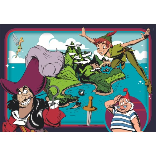 Clementoni παιδικό παζλ  2 x 60 κομμάτια - οι ήρωες της disney 1200-24823 8005125248230