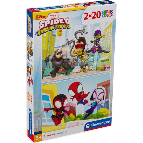 Clementoni παζλ  2 x 20 κομμάτια - ο spidey και οι φίλοι του 1200-24794 8005125247943