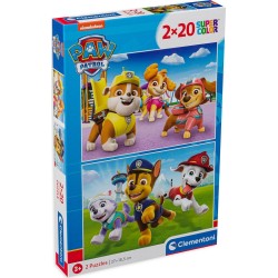 Clementoni παζλ  2 x 20 κομμάτια - περίπολος σκύλων 1200-24800 8005125248001