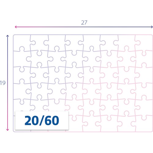 Clementoni Puzzle Super Color Happy Puppies 2x60 pcs 1200-24820 8005125248209