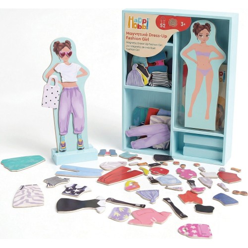 As company Happi Hobbi Magnet Wooden Assortment of 2 for 3+ Years 1029-64095 5203068640958