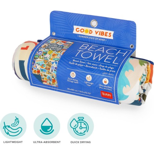 Legami Travel Stickers Beach Towel travel stickers BT0042 8052694118198