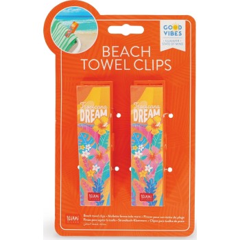 Legami Set of 2 Beach Towel Clips - Tropicana Dream - Beach Towel Clips tropicana  CLI0003 8052694119430