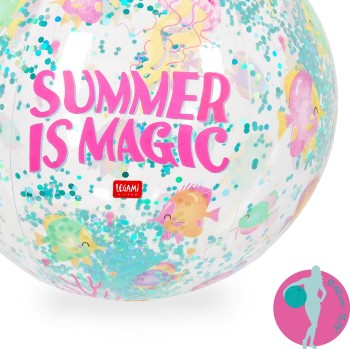 φουσkωτη μπάλα θαλάσσης Legami Inflatable Beach Ball Summer is Magic 40cm BB0013 8052694122355
