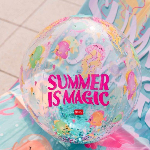 Legami Summer is Magic Inflatable Beach Ball - Glitter Beach Ball summer is magic BB0013 8052694122355