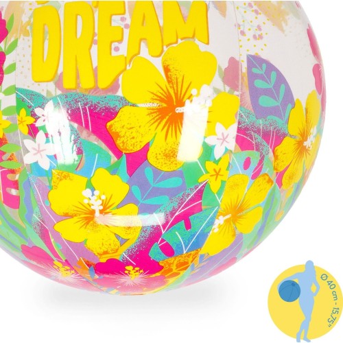 φουσkωτη μπάλα θαλάσσης Legami Inflatable Beach Ball Tropicana Dream 40cm BB0014 8052694122362