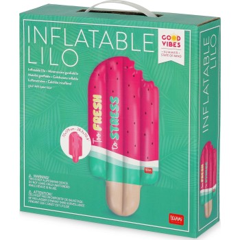 φουσκωτό στρώμα θαλάσσης Legami inflatable mattress - watermelon 28.3x70.4 MATT0014 8052694122331