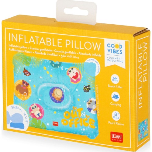 φουσκωτό μαξιλάρι θαλάσσης Legami inflatable pillow - Out of Office 37x30cm IP0015 8052694122409