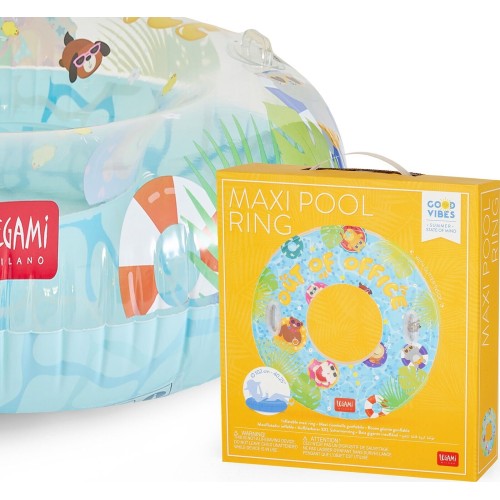 .φουσkωτη κουλούρα Legami maxi pool ring Out of Office 120cm SWIM0019 8052694122348