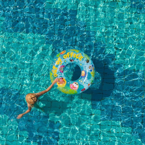.φουσkωτη κουλούρα Legami maxi pool ring Out of Office 120cm SWIM0019 8052694122348