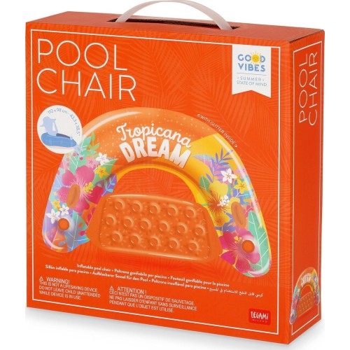 φουσκωτή κάθισμα θαλάσσης Legami Inflatable Pool Chair - Tropicana Dream 43.3x38.5 WFT0001 8052694122393