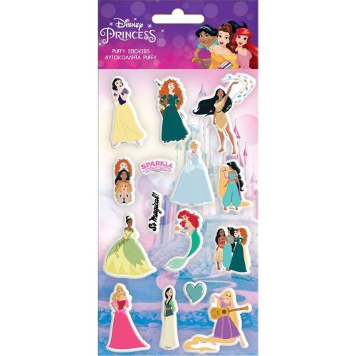 Diakakis imports Stickers Puffy 10x22cm Princess 000563610 5205698605925