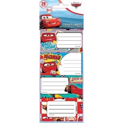 Diakakis imports Sticker Labels Cars 20pcs 5sheets 000564559 5205698699863