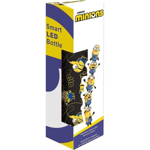 Diakakis imports Θερμος 500ml Ανοξειδωτο LED 6,5χ22,5εκ Minions 000504223 5205698827181