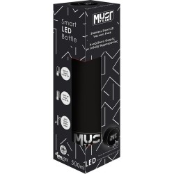 Diakakis imports Θερμός Ανοξείδωτο Must Team Μαύρο 500 ml με LED ένδειξη θερμοκρασίας 000587480 5205698821844