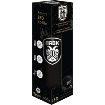 Diakakis imports Thermos 500ml Stainless LED 6.5x22.5cm Paok 000130262 5205698827167