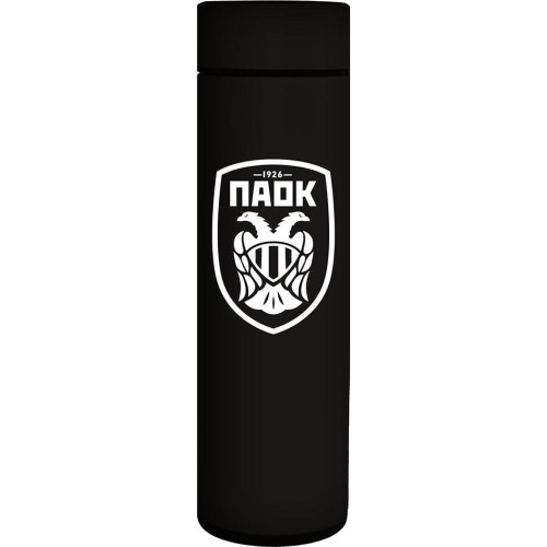 Diakakis imports Θερμος 500ml Ανοξειδωτο LED 6,5χ22,5εκ Paok 000130262 5205698827167